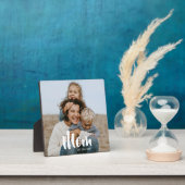 Plaque Photo Custom Mom Established Modern Script Photo (Insitu)