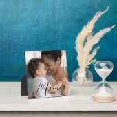Plaque Photo Custom Mom Established Modern Script Photo (Insitu)