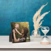 Plaque Photo Custom Mom Established Modern Script Photo (Insitu)