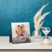 Plaque Photo Custom Mom Established Modern Script Photo (Insitu)