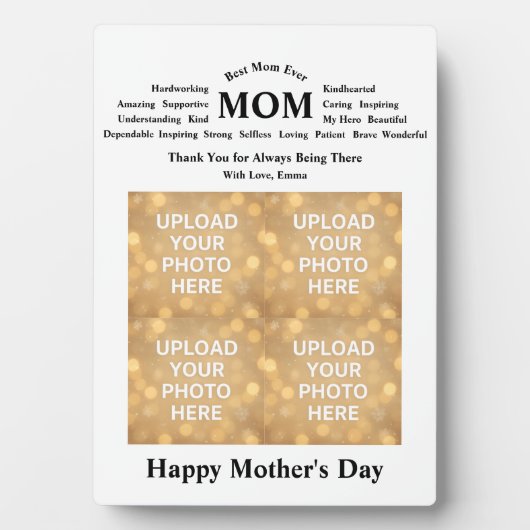Plaque Photo Custom Mother’s Day (Devant)