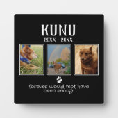 Plaque Photo Custom Pet Remembrance Gift Memorial Photo Collage (Devant)