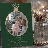Plaque Photo custom photo collage Merry Christmas bauble