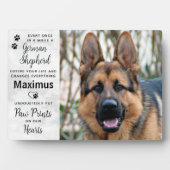 Plaque Photo Custom Photo German Shepherd Memorial (Devant)