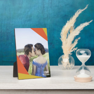Plaque Photo Custom photo modern abstract yellow photo display