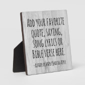 Plaque Photo Custom Quote Saying Bible Verse Personalized Gift (Recto)