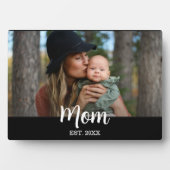Plaque Photo Custom Script Mom Est. Photo  (Devant)
