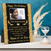 Plaque Photo Custom, Thoughtful 21st Birthday Toxits for Her (Côté)