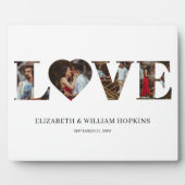 Plaque Photo Customisé Love Heart 4 Photo (Devant)