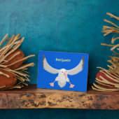 Plaque Photo Cute albatross bird flying cartoon illustration (Côté)