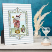 Plaque Photo Cute Alice au pays des merveilles Lapin Blanc Art  (Côté)