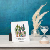 Plaque Photo Cute aquarelle cactus succulents dans les pots (Insitu)