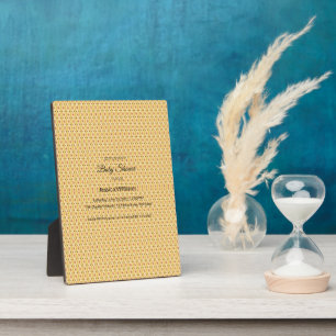 Plaque Photo Cute Boho Baby shower Sexe Neutre, Personnalisable
