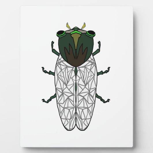 Plaque Photo Cute Cicada (Devant)