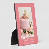 Plaque Photo Cute Custom Nouveau-né bébé fille naissance Statis (Côté)