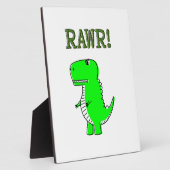 Plaque Photo Cute et en colère Rex RAWR (Côté)