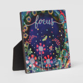 Plaque Photo Cute Focus Whimsical Floral Dragonfly Inspirivity (Recto)