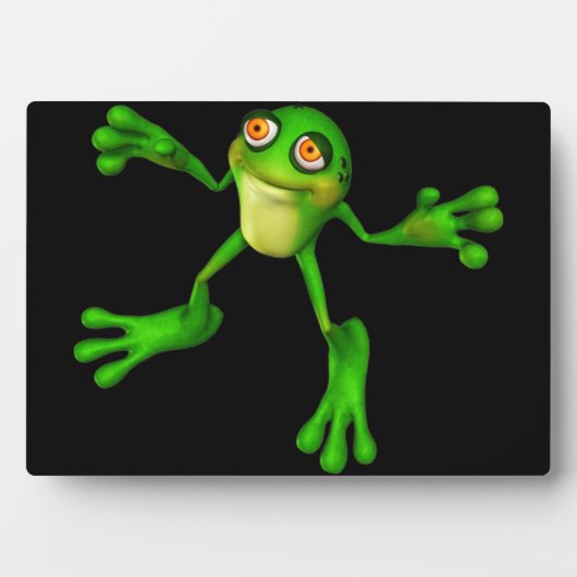 Plaque Photo Cute Froggy verte (Devant)