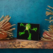 Plaque Photo Cute Froggy verte (Côté)