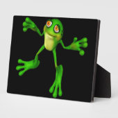 Plaque Photo Cute Froggy verte (Côté)