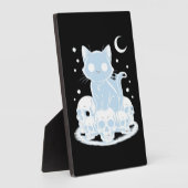 Plaque Photo Cute Halloween Kitten Chat Gothique Esthétique Ess (Côté)
