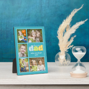 Plaque Photo Cute Love You Dad Collage Photo Fête des pères