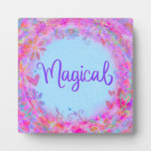 Plaque Photo Cute Magique Fun Inspirivity Easel rose (Devant)
