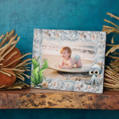 Plaque Photo Cute Octopus and Seashells Child's Photo Frame (Côté)