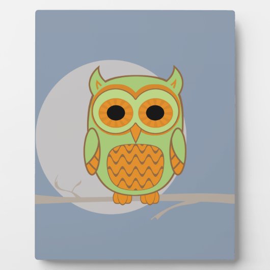 Plaque Photo Cute Owl (Devant)