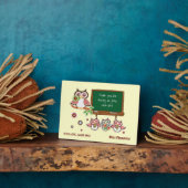 Plaque Photo Cute Owls Appréciation de l'enseignant Cadeau pers (Côté)