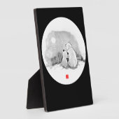 Plaque Photo Cute Panda Et Amoureux des animaux Ours Polaire (Côté)