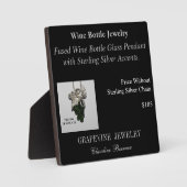 Plaque Photo Cute Produit Prix Easels Artisans (Recto)