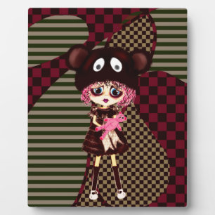 Plaque Photo Cute Sad Kawaii Girl PinkyP par LeahG