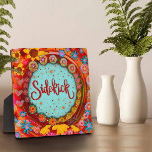 Plaque Photo Cute Whimsical Coloré Fun Sidekick Inspirivity