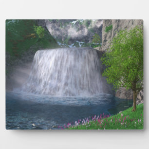 Plaque photo Cwm Waterfall