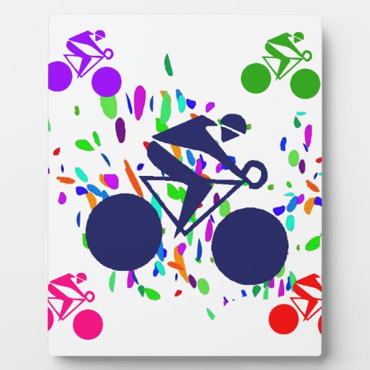 PLAQUE PHOTO CYCLISME (Devant)