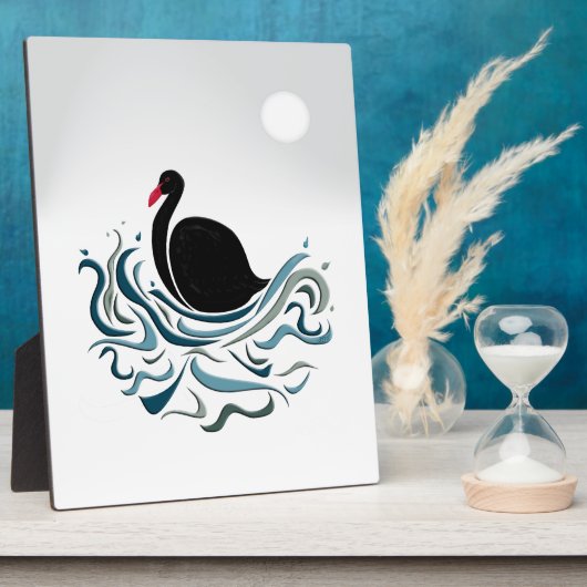 Plaque Photo Cygne noir (Côté)