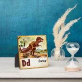 Plaque Photo D est pour Dinosaur (Insitu)