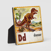Plaque Photo D est pour Dinosaur (Recto)