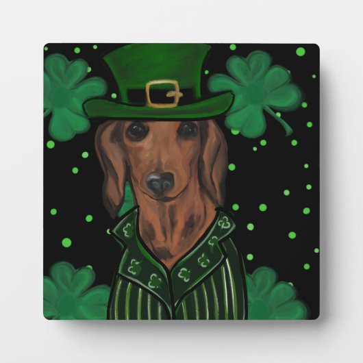 PLAQUE PHOTO DACHSHING (Devant)