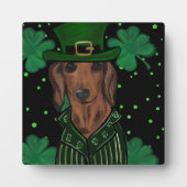 PLAQUE PHOTO DACHSHUND            (Devant)