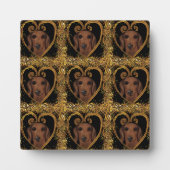PLAQUE PHOTO DACHSHUND (Devant)