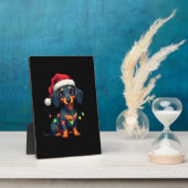 Plaque Photo Dachshund Dogs Tree Christmas Sweater Xmas Gifts F (Côté)