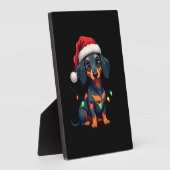 Plaque Photo Dachshund Dogs Tree Christmas Sweater Xmas Gifts F (Côté)