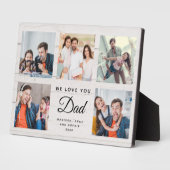 Plaque Photo DAD | Collage photo de Fête des pères rustique per (Côté)