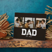 Plaque Photo Dad Established Black Fun 3 Photo (Côté)