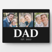 Plaque Photo Dad Established Script Black 3 Picture Father (Devant)