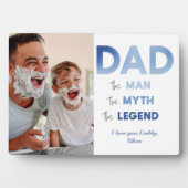 Plaque Photo DAD Myth Homme Légende Blue Gradient Photo (Devant)