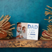 Plaque Photo DAD Myth Homme Légende Blue Gradient Photo (Côté)