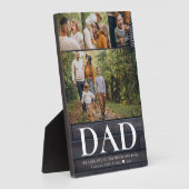 Plaque Photo DAD Nous vous aimons Photo Collage Rustique modern (Côté)